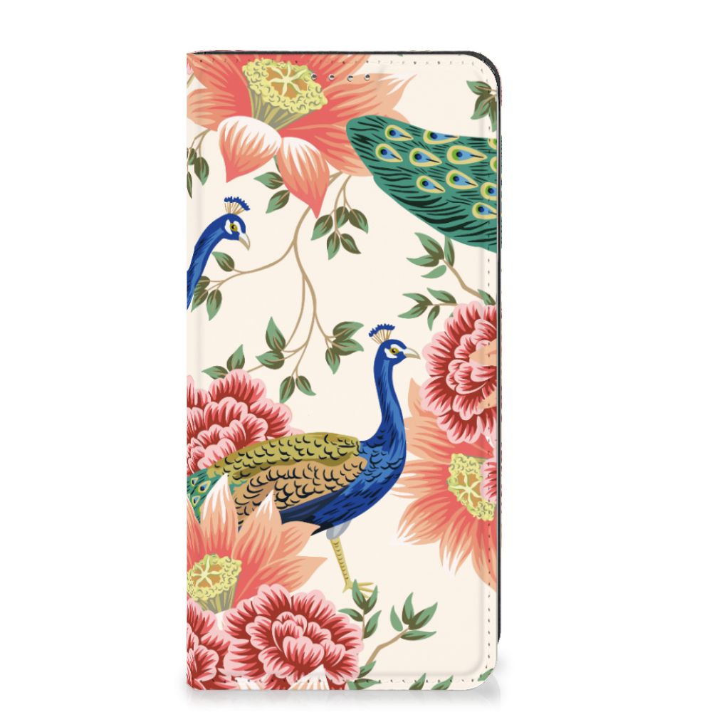 Hoesje maken voor Google Pixel 8 Pink Peacock - Jouwtelefoon.nl