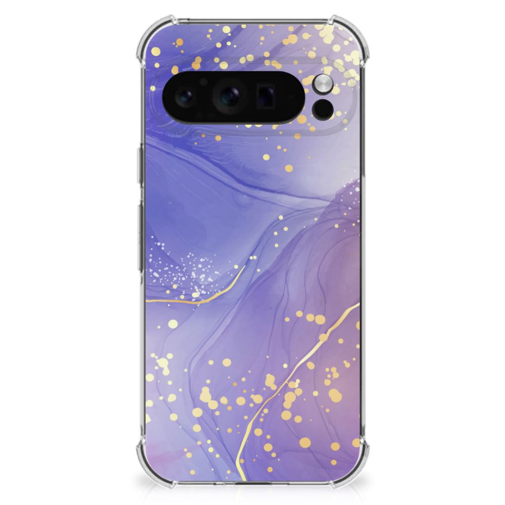Back Cover voor Google Pixel 9 Pro XL Watercolor Paars - Jouwtelefoon.nl