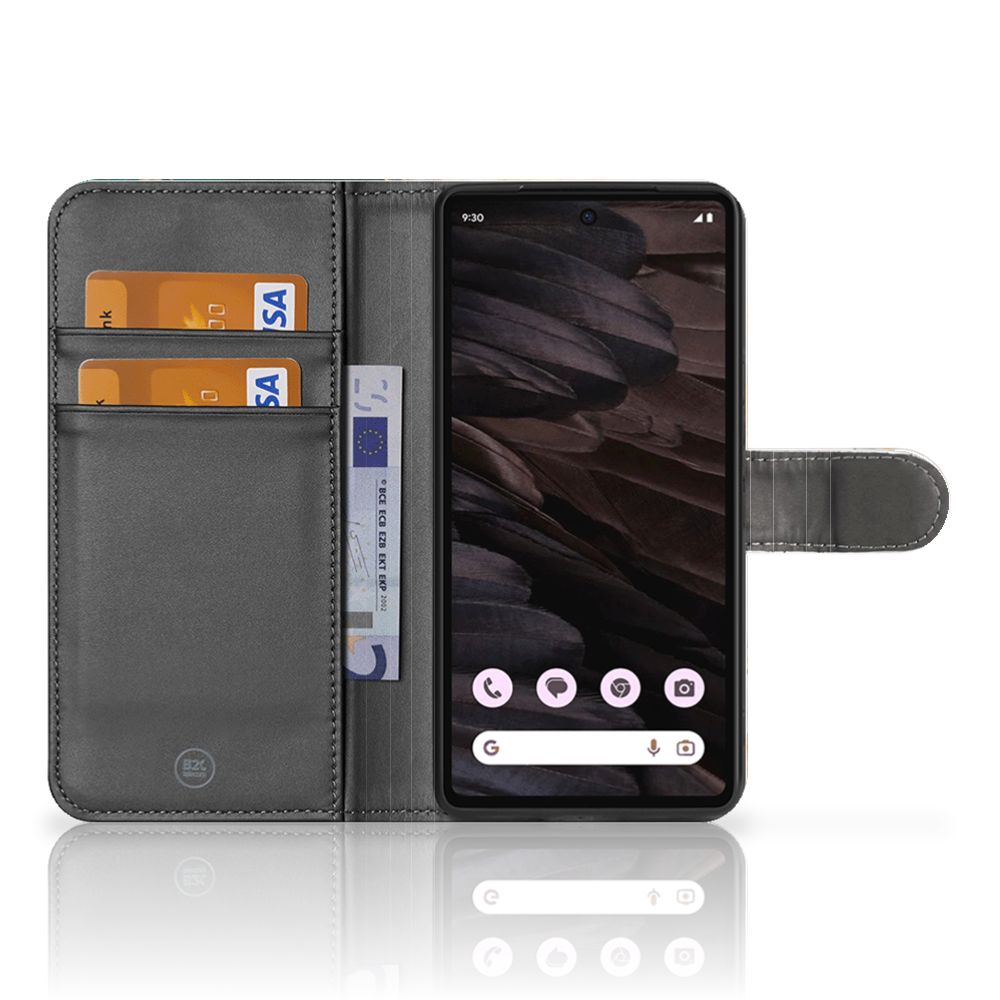 Bookcase voor Google Pixel 8A Marmer Groen - Jouwtelefoon.nl