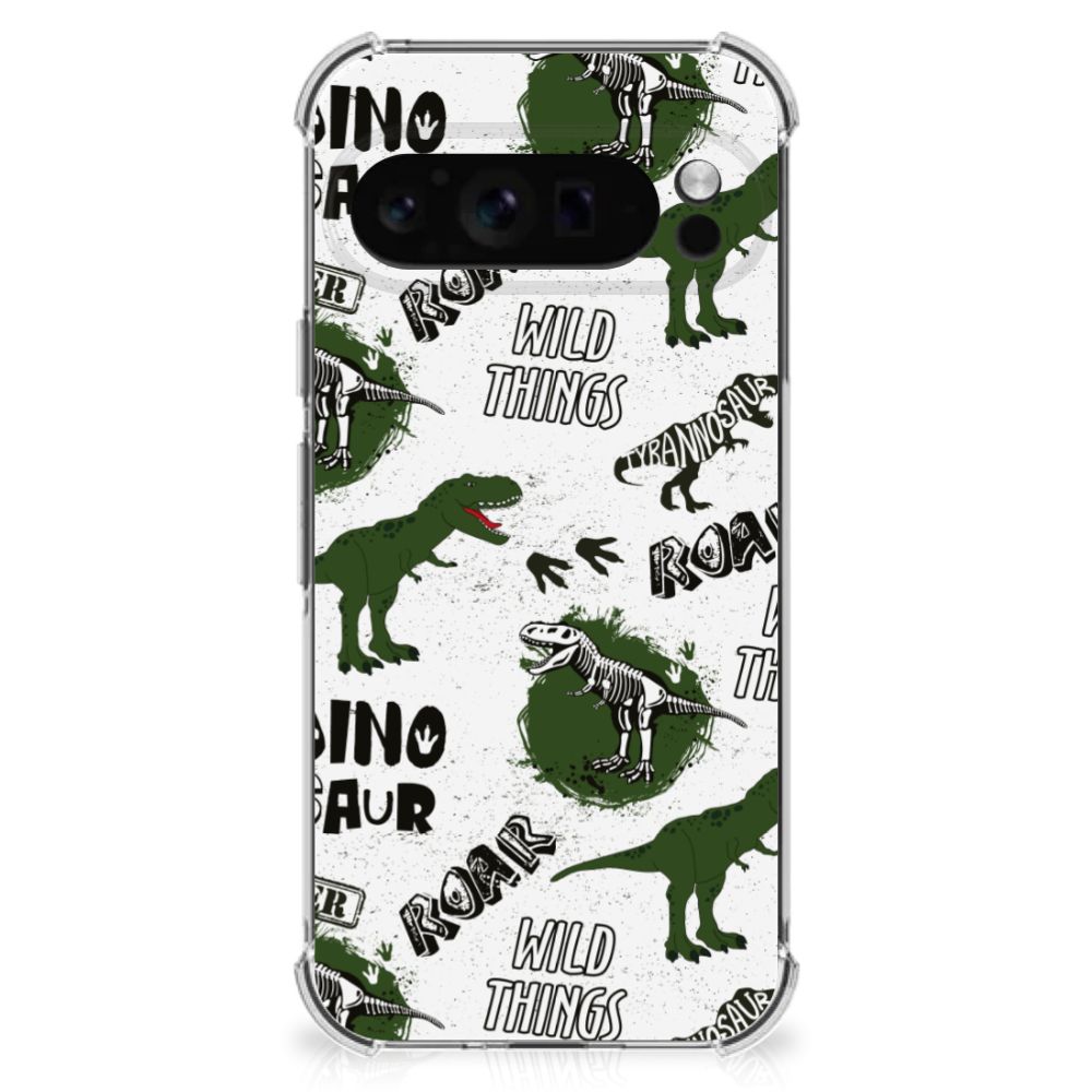 Case Anti-shock voor Google Pixel 9 Pro XL Dinosaurus - Jouwtelefoon.nl