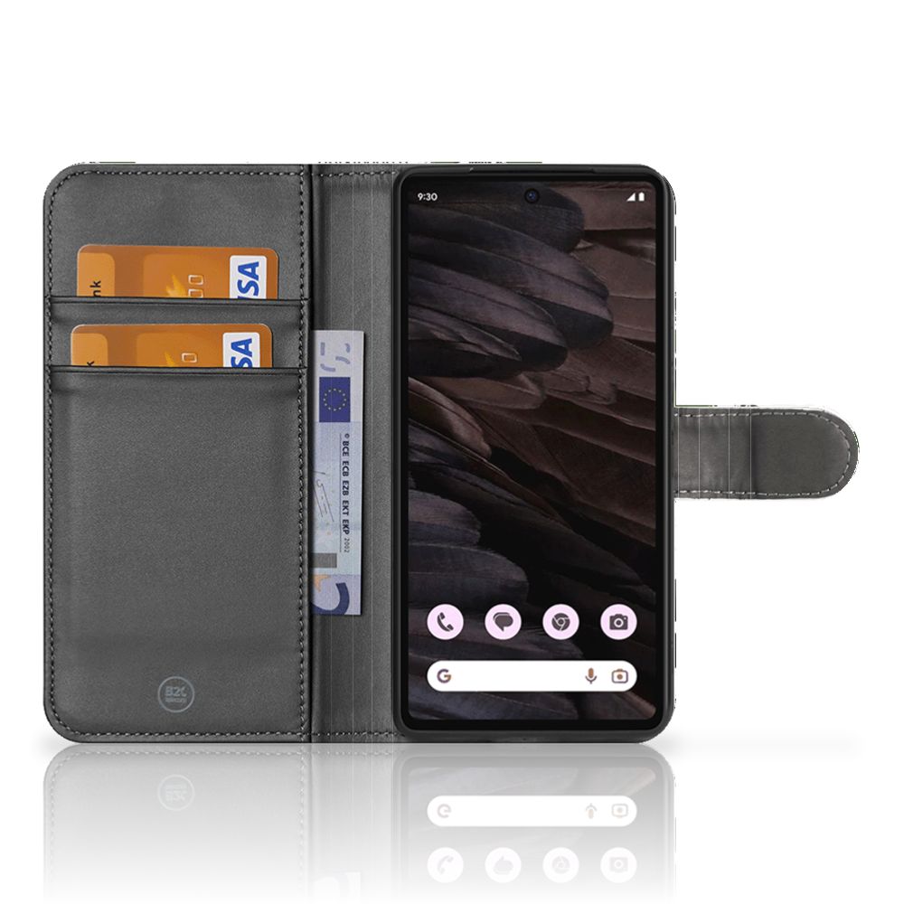Telefoonhoesje | Met pasjeshouder | voor Google Pixel 8A Dinosaurus - Jouwtelefoon.nl