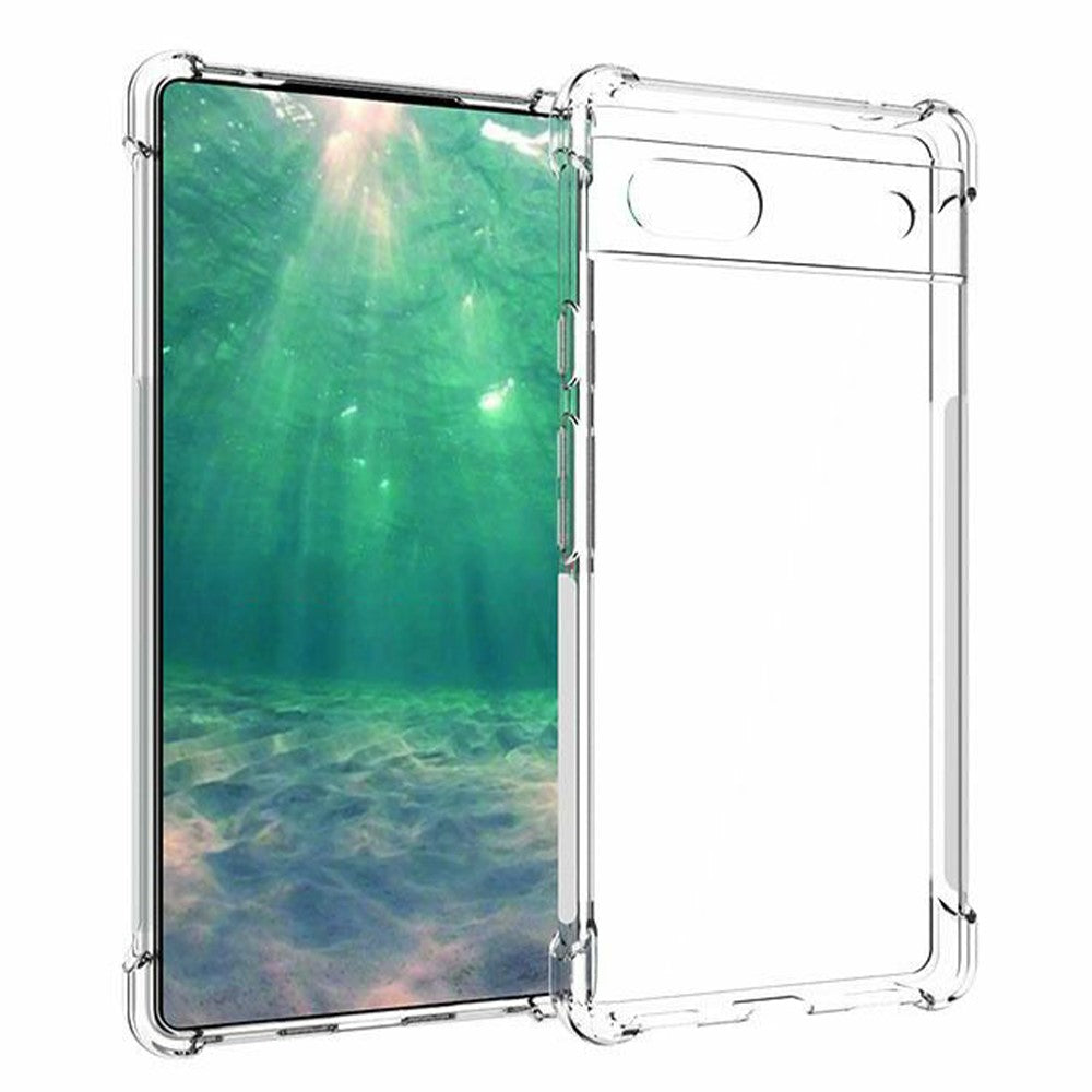 Anti-shock Back Cover voor de Google Pixel 6A Transparant - Jouwtelefoon.nl