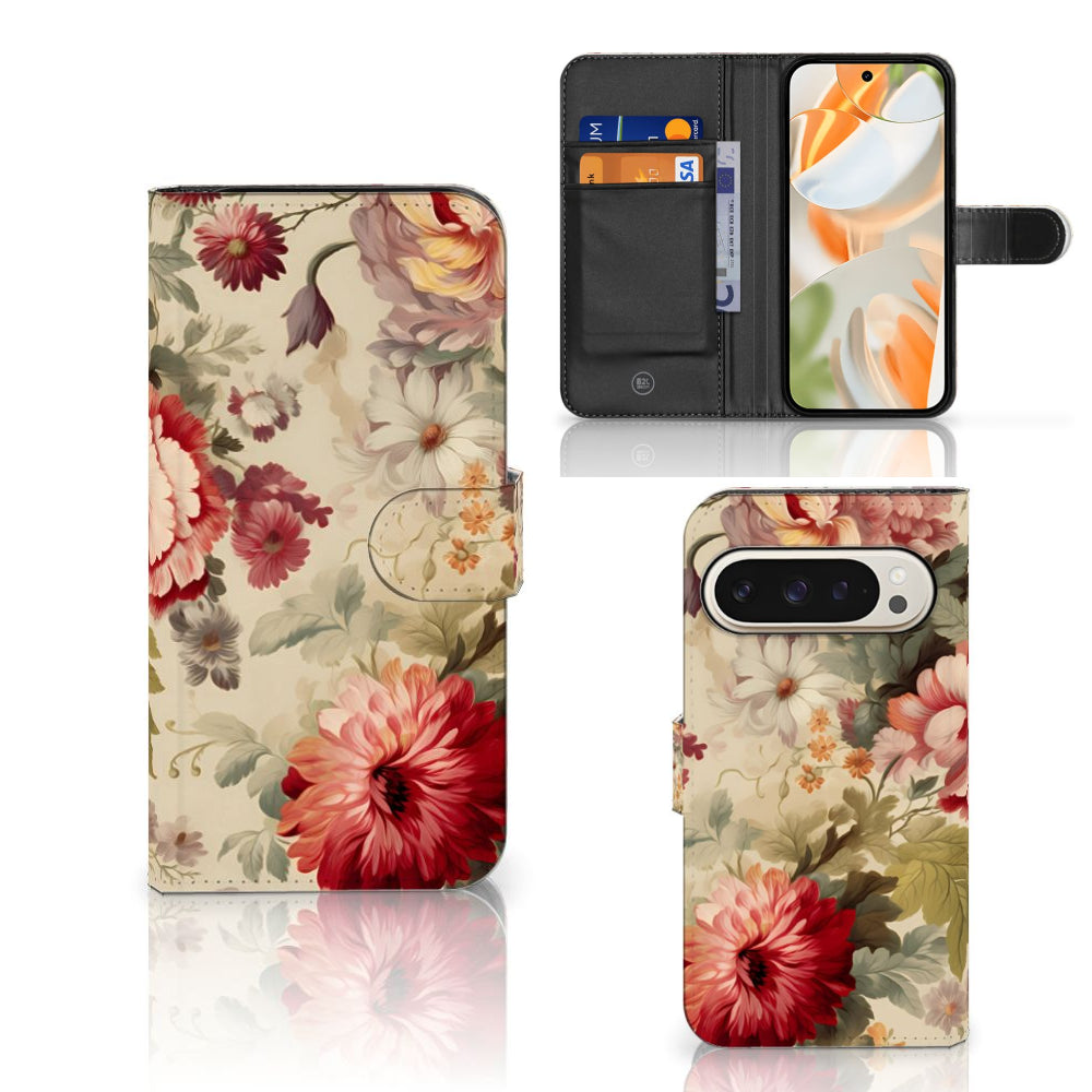 Hoesje voor Google Pixel 9 | 9 Pro Bloemen - Jouwtelefoon.nl